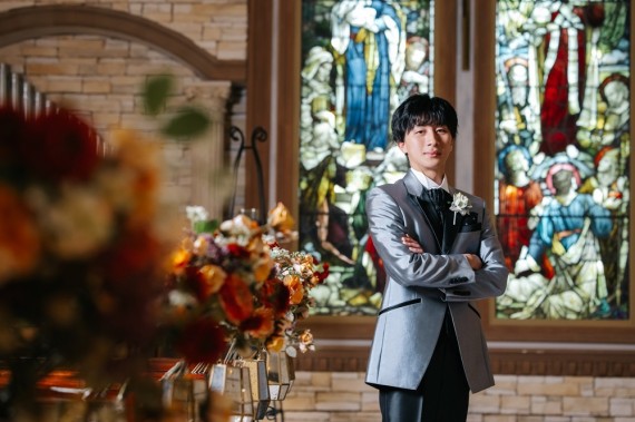 新郎フォトウェディング