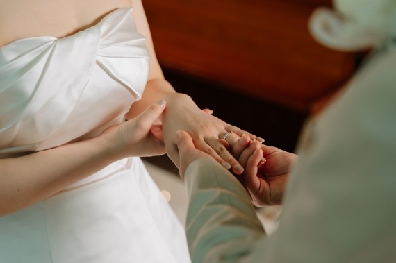 結婚式指輪交換