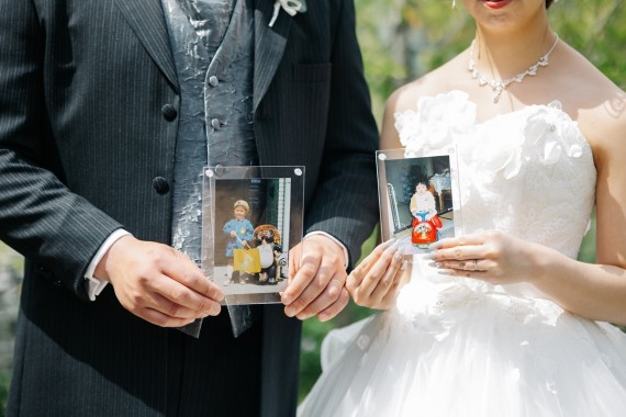 幼少期写真　結婚式