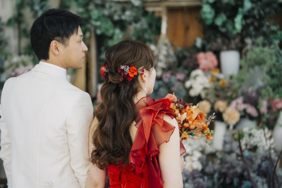 結婚式　ヘア