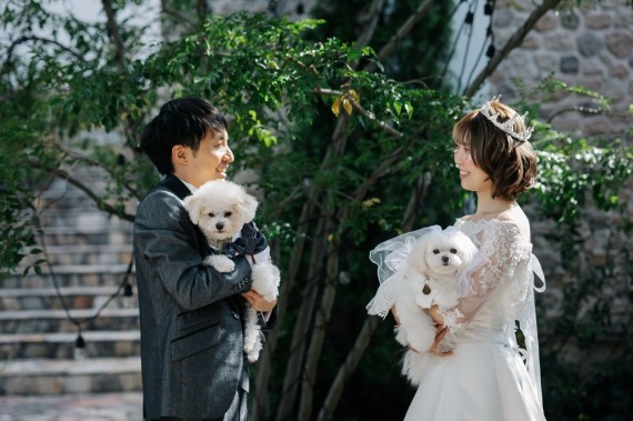 フォトウェディング　ペット