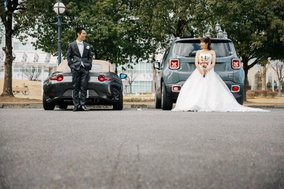 車　フォトウェディング