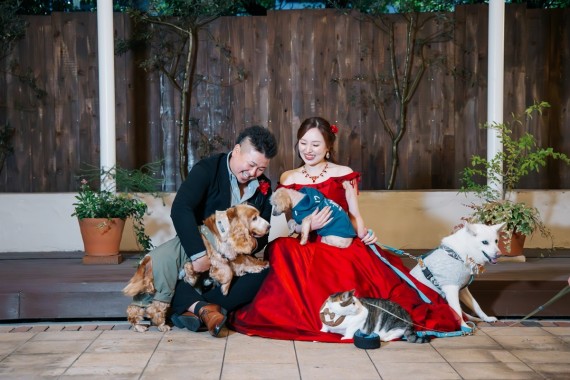 犬　フォトウェディング
