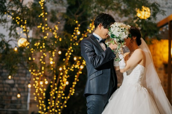 イルミネーションウェディングフォト