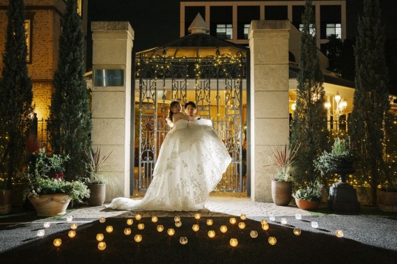 フォトウェディング　イルミネーション