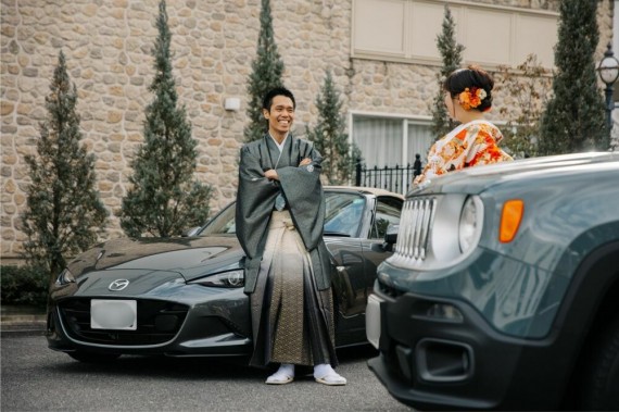 車　フォトウェディング