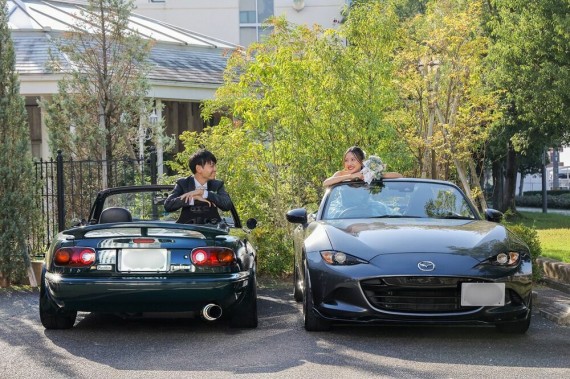 車　フォトウェディング三河